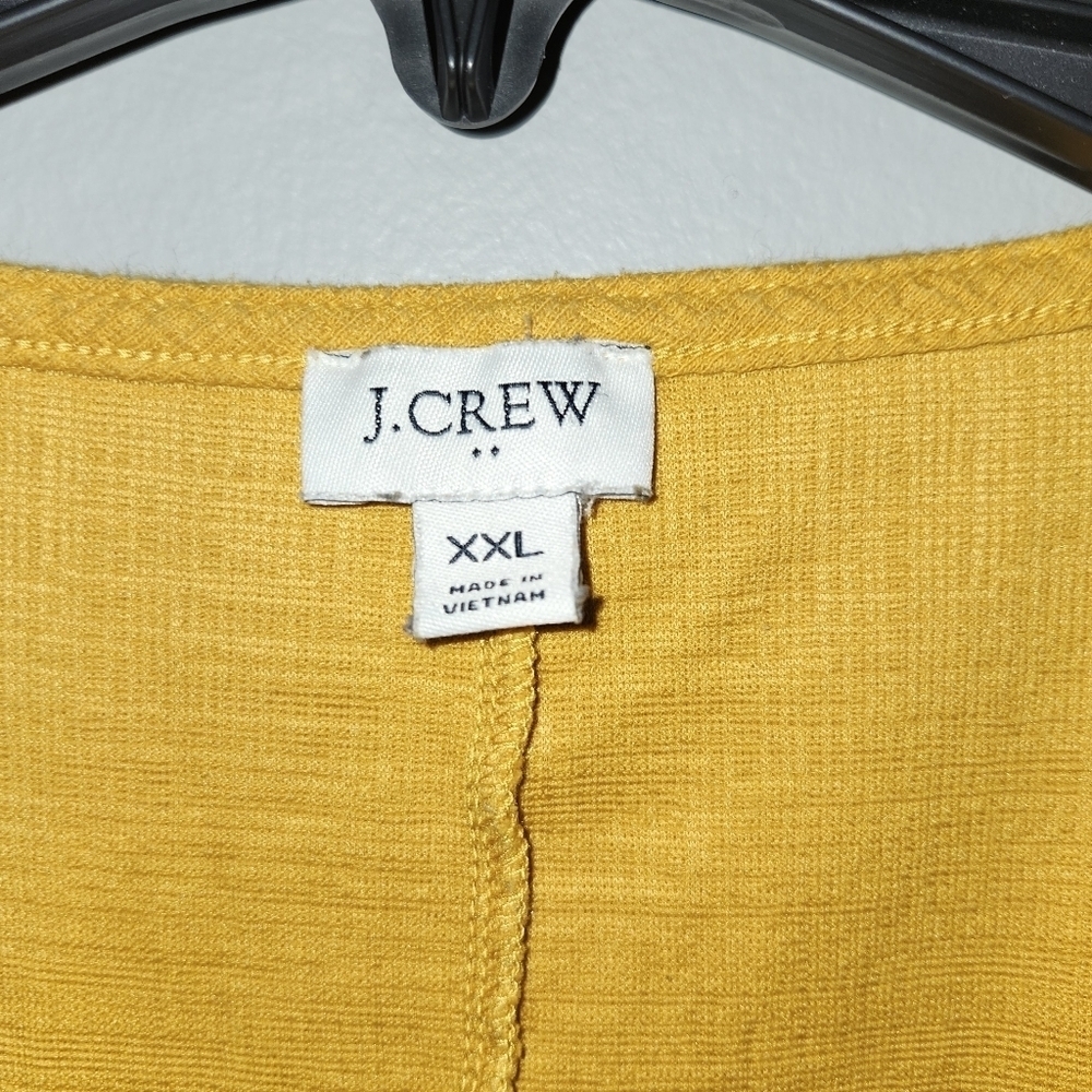 J. Crew women's wrap mini dress size XXL yellow - Picture 6 of 8